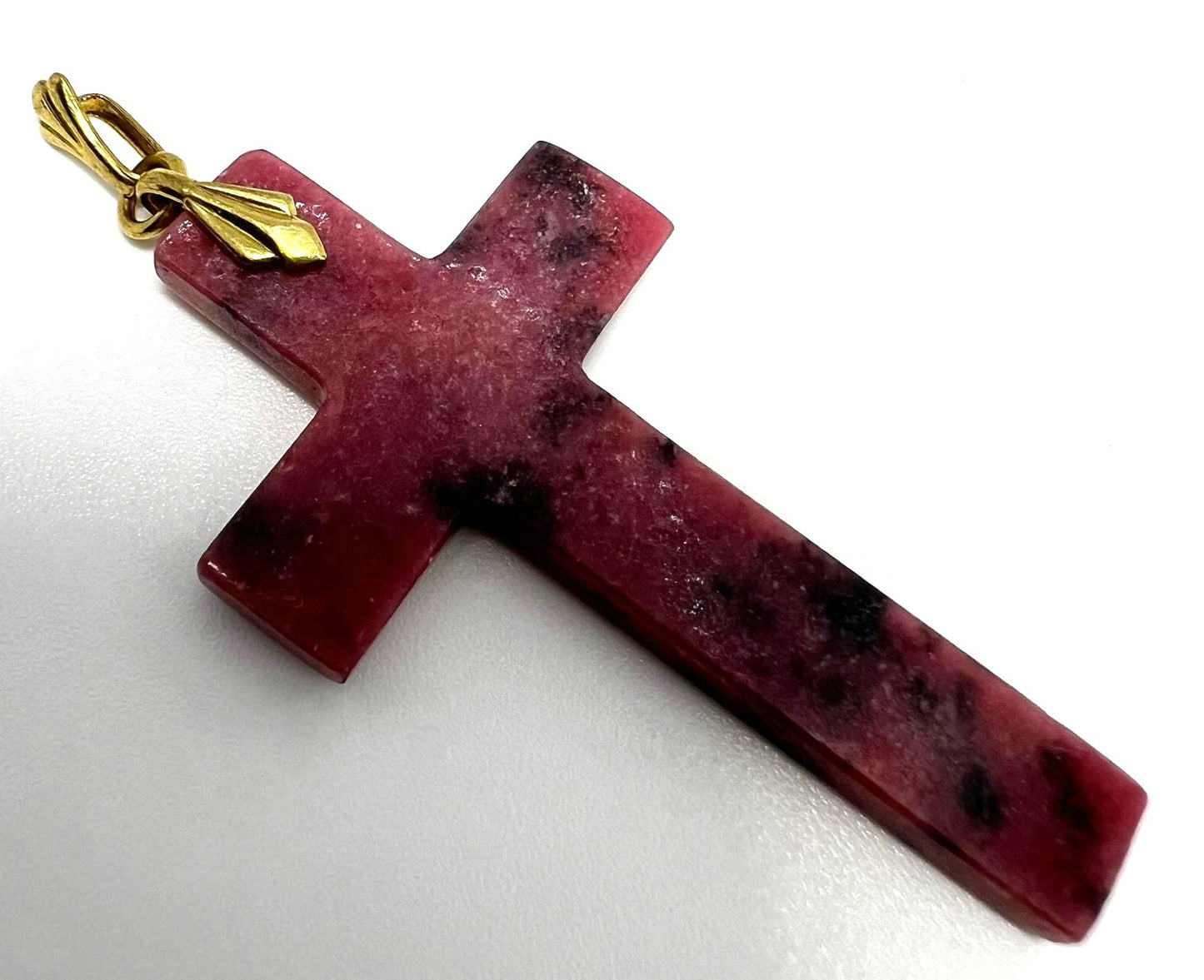 Rodonit Kreuz Anhänger