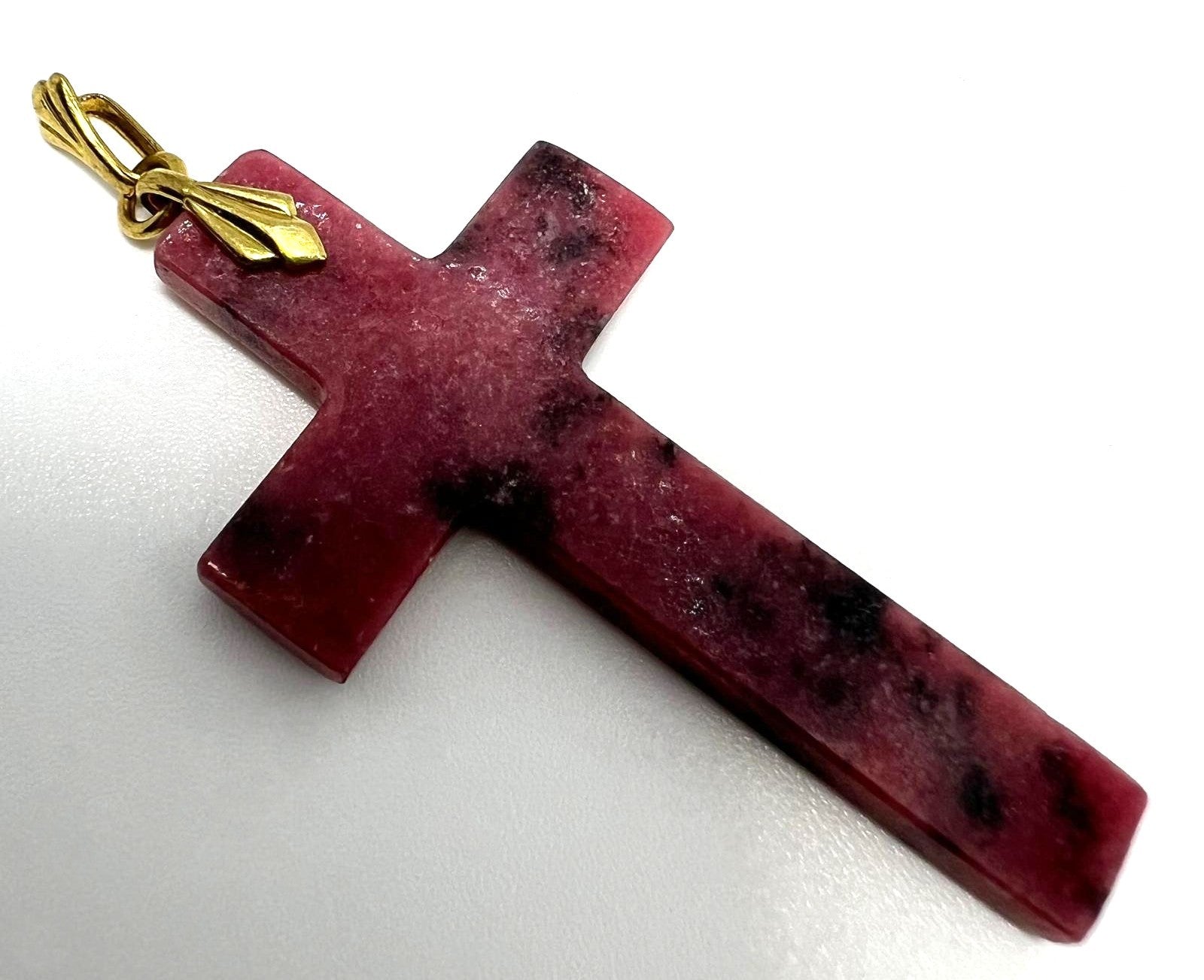 Rodonit Kreuz Anhänger