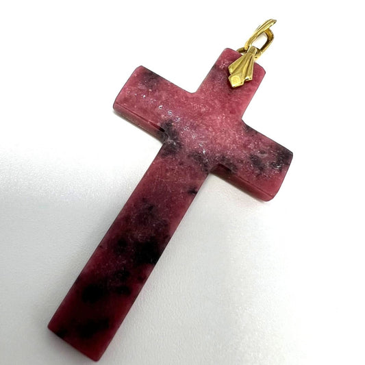 Rodonit Kreuz Anhänger