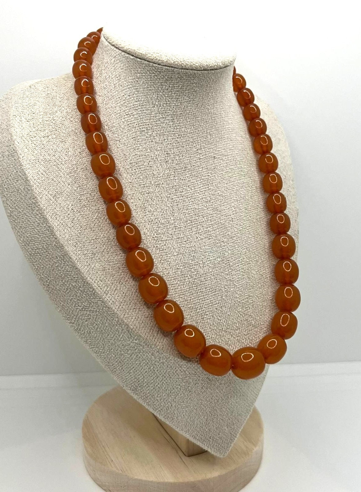 Antike Honigbernstein-Kette 