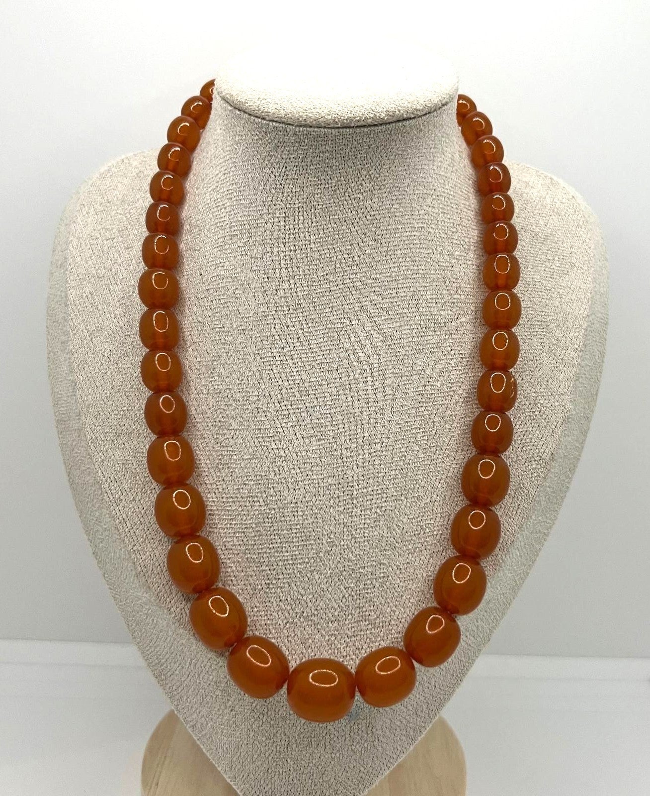 Antike Honigbernstein-Kette 