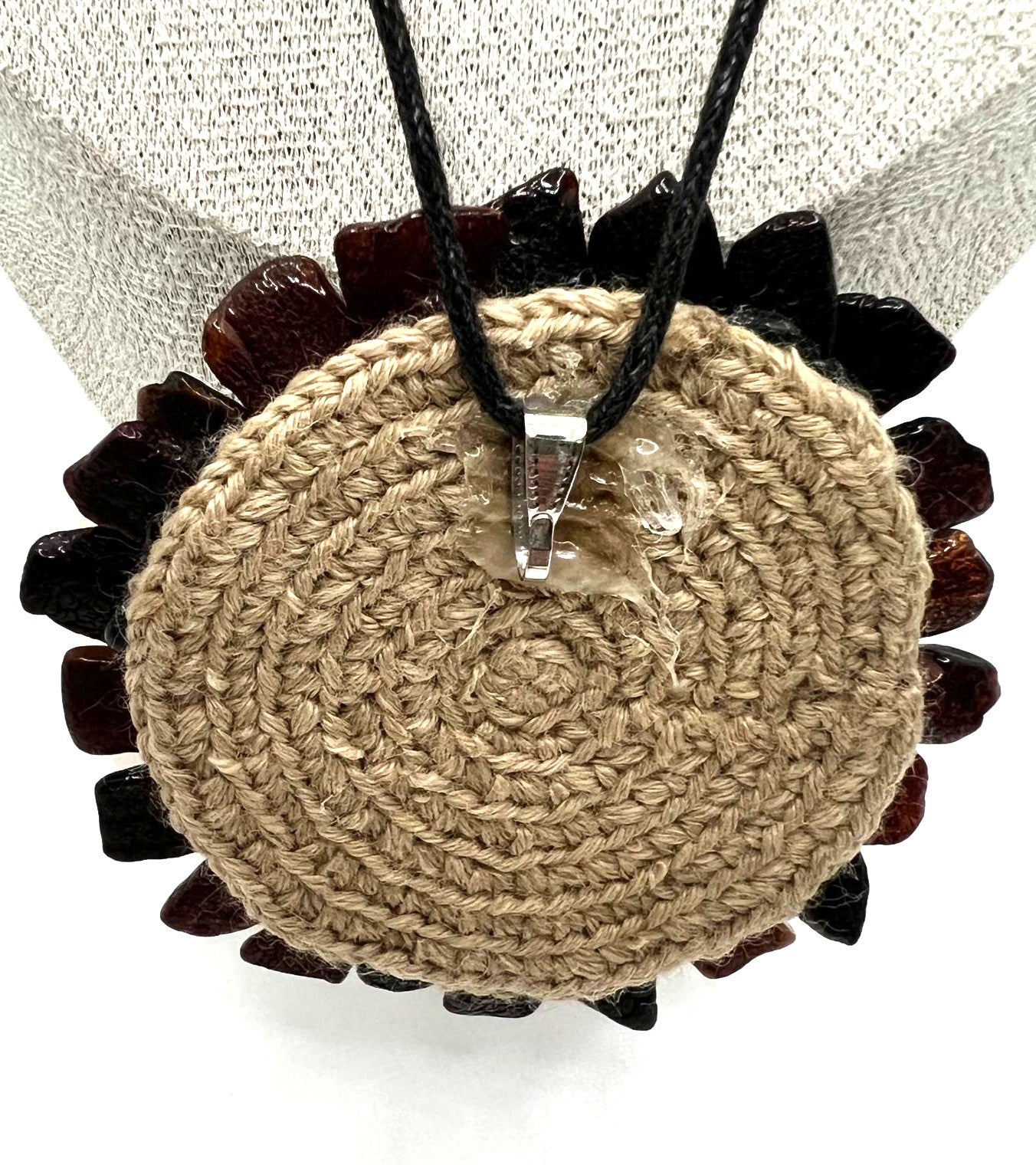 Boho Naturbernstein Kette 