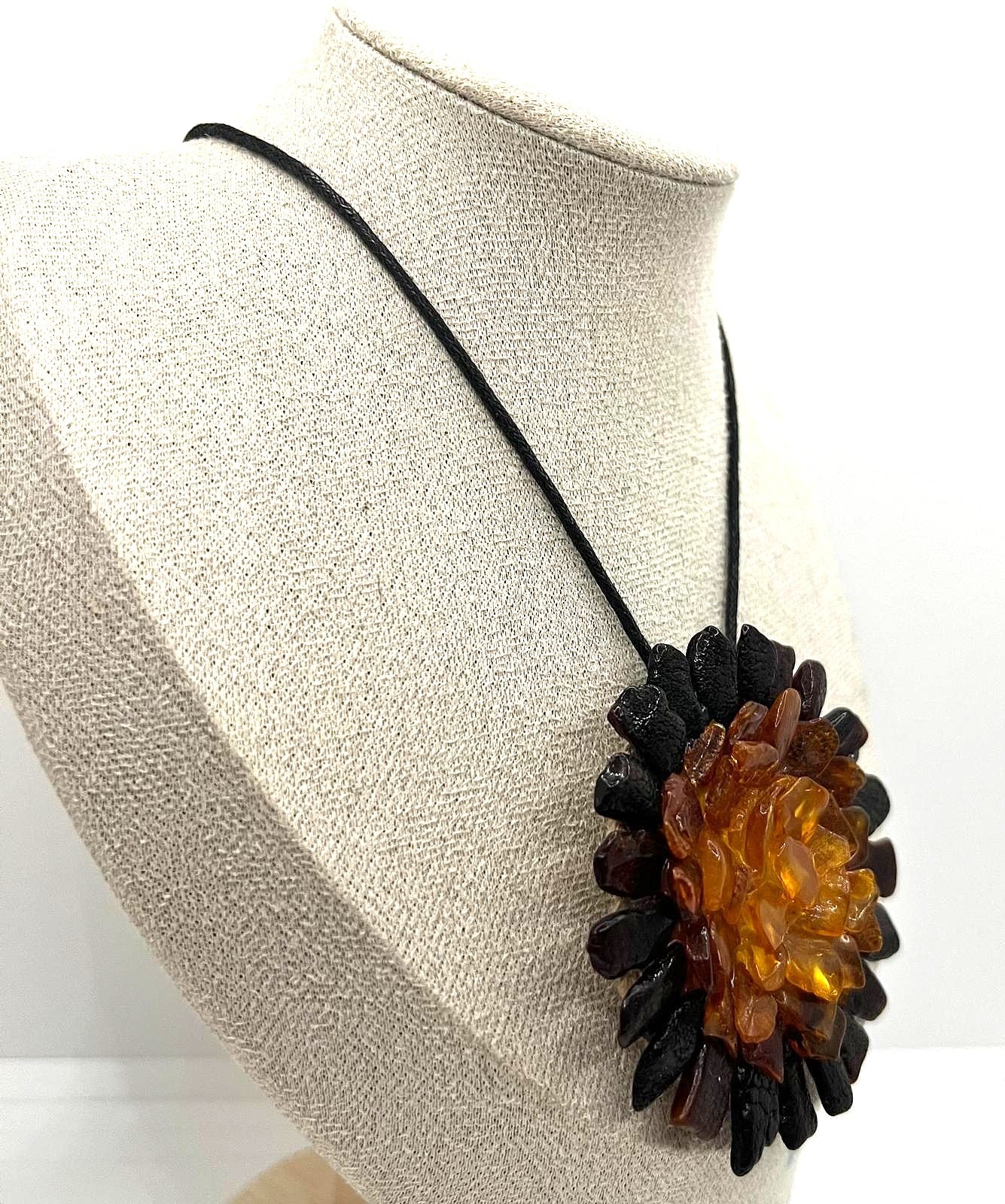 Boho Naturbernstein Kette 