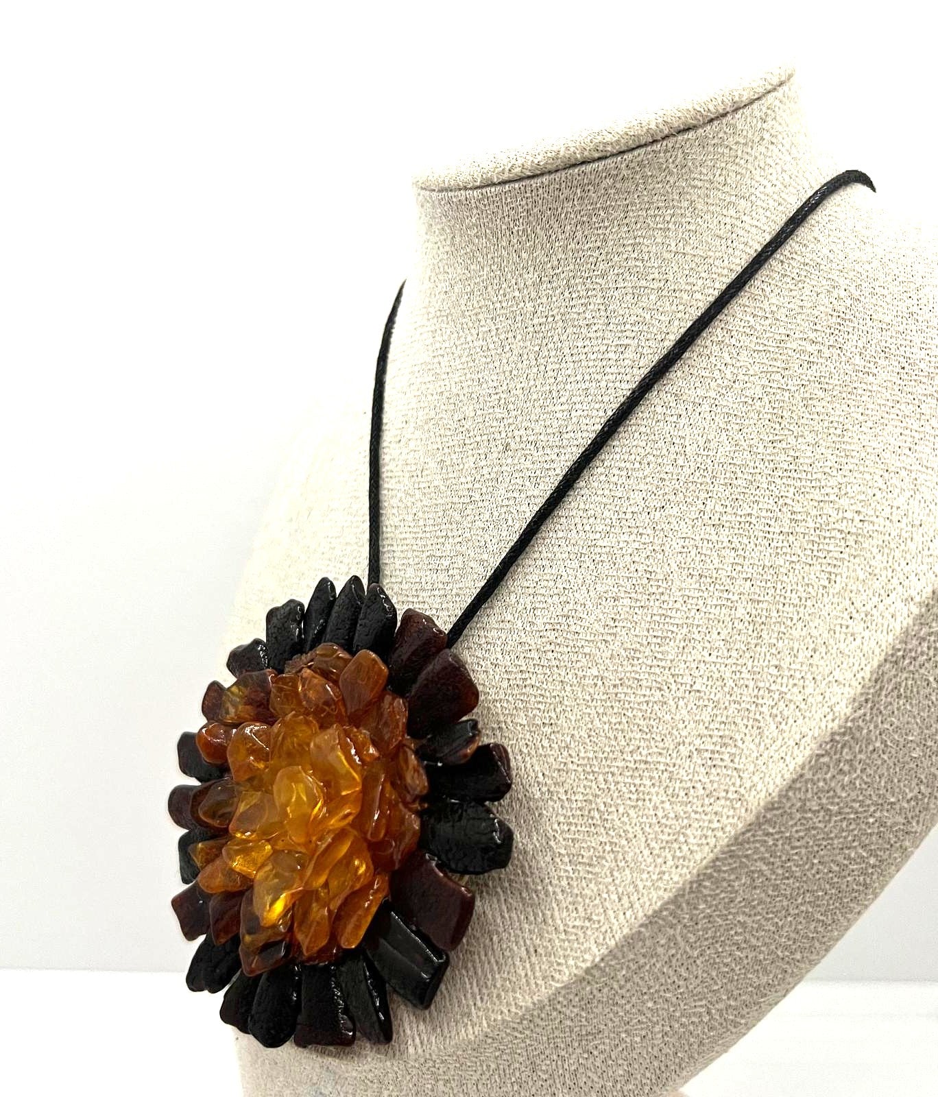 Boho Naturbernstein Kette 