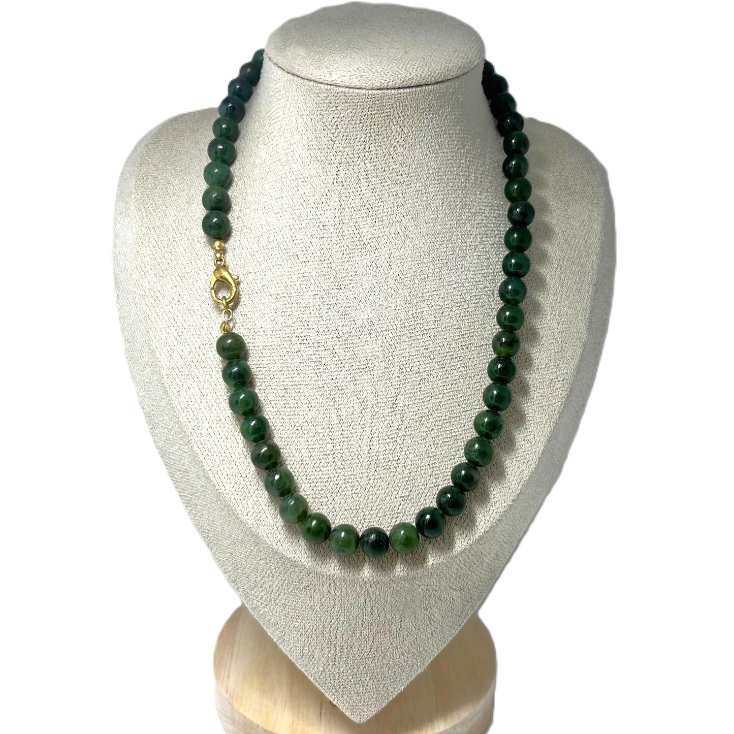 Vintage Jade-Kette (Nephrit)