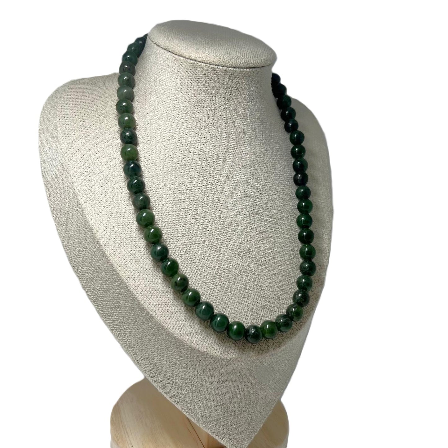 Vintage Jade-Kette (Nephrit)