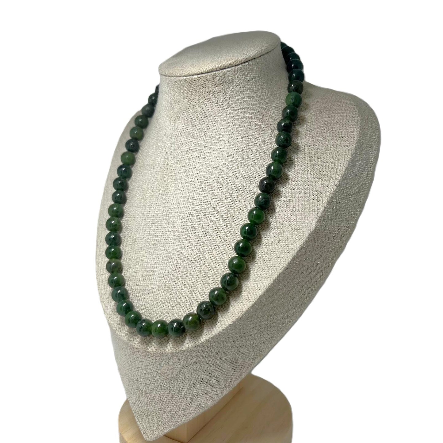 Vintage Jade-Kette (Nephrit)