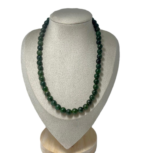 Vintage Jade-Kette (Nephrit)