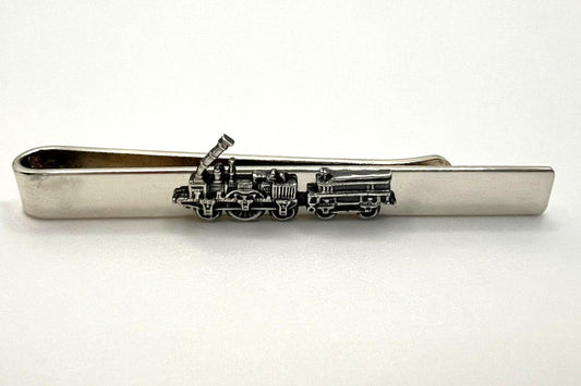 925er Silber Krawattenhalter Dampflok