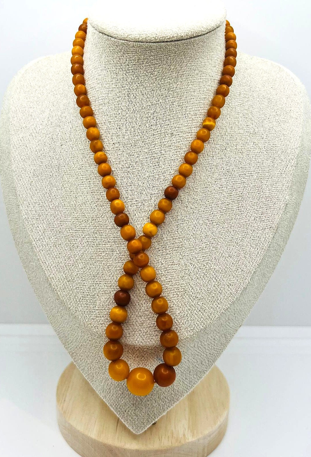 Antike Butterscotch Bernstein Kette