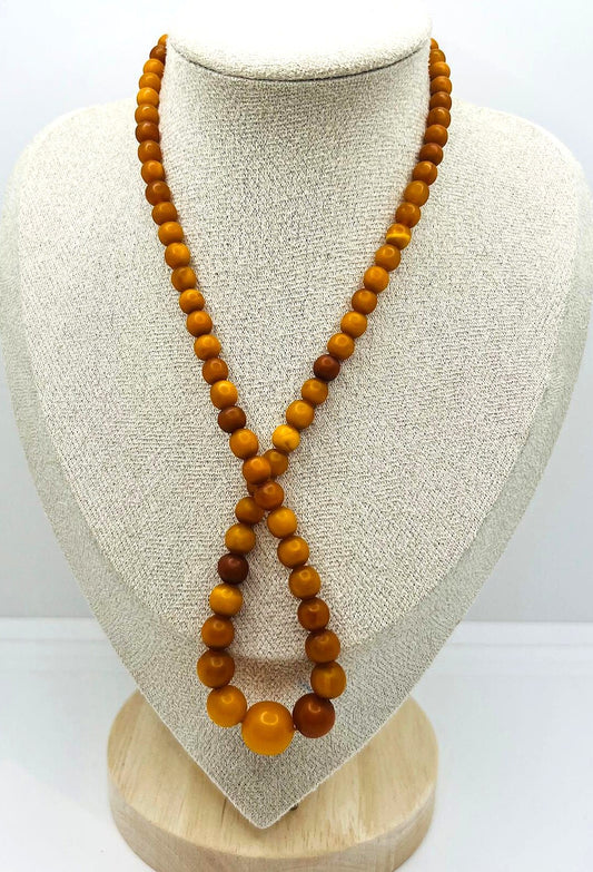 Antike Butterscotch Bernstein Kette