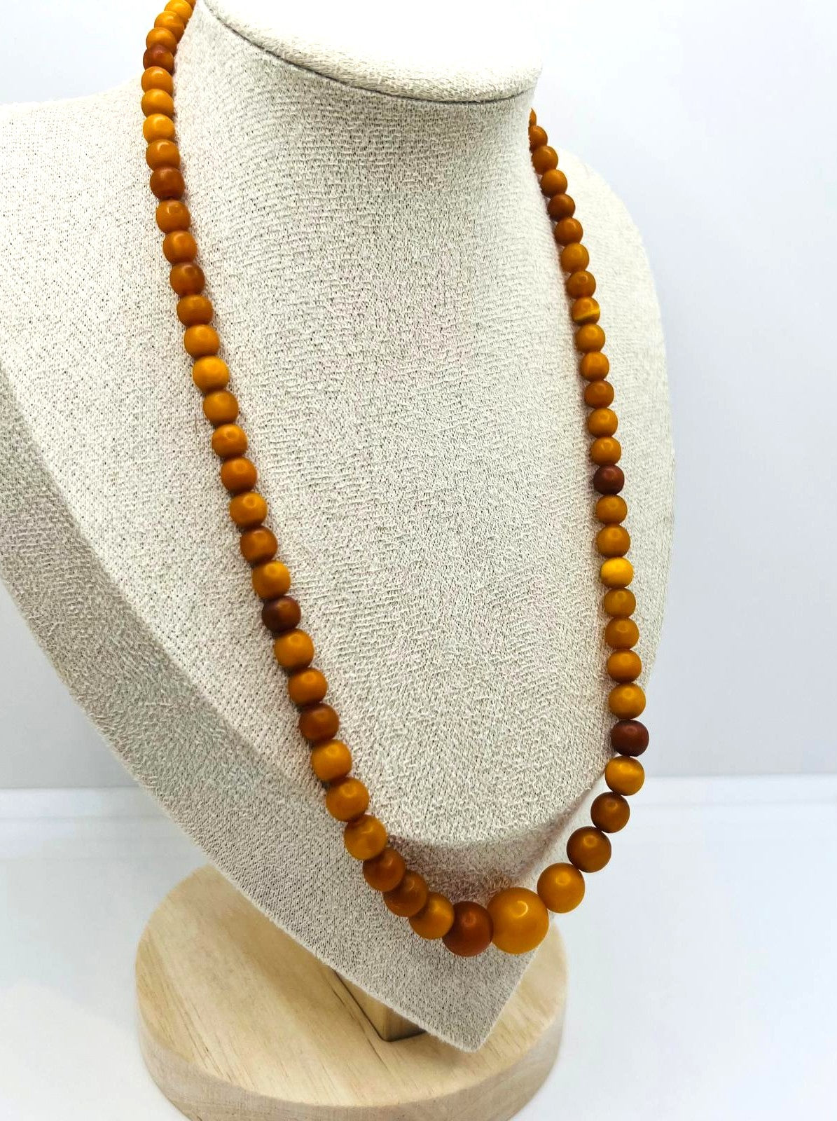 Antike Butterscotch Bernstein Kette
