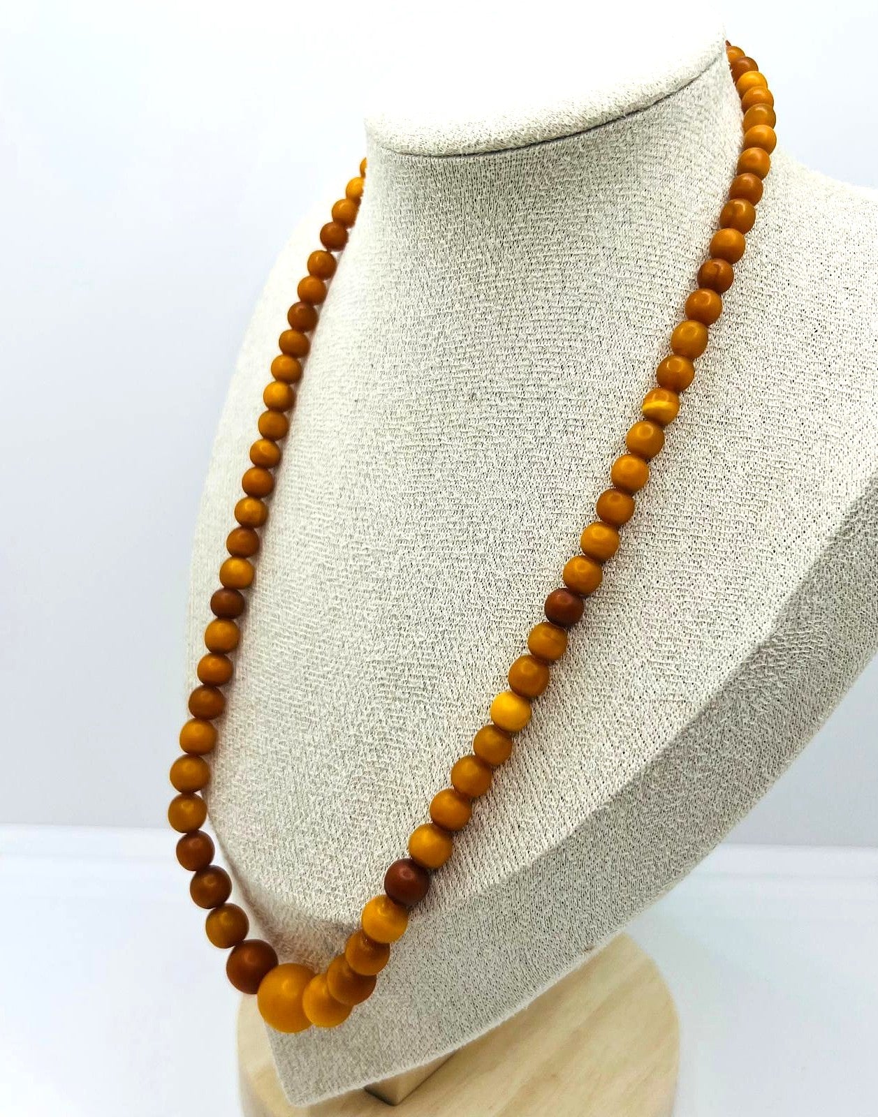 Antike Butterscotch Bernstein Kette