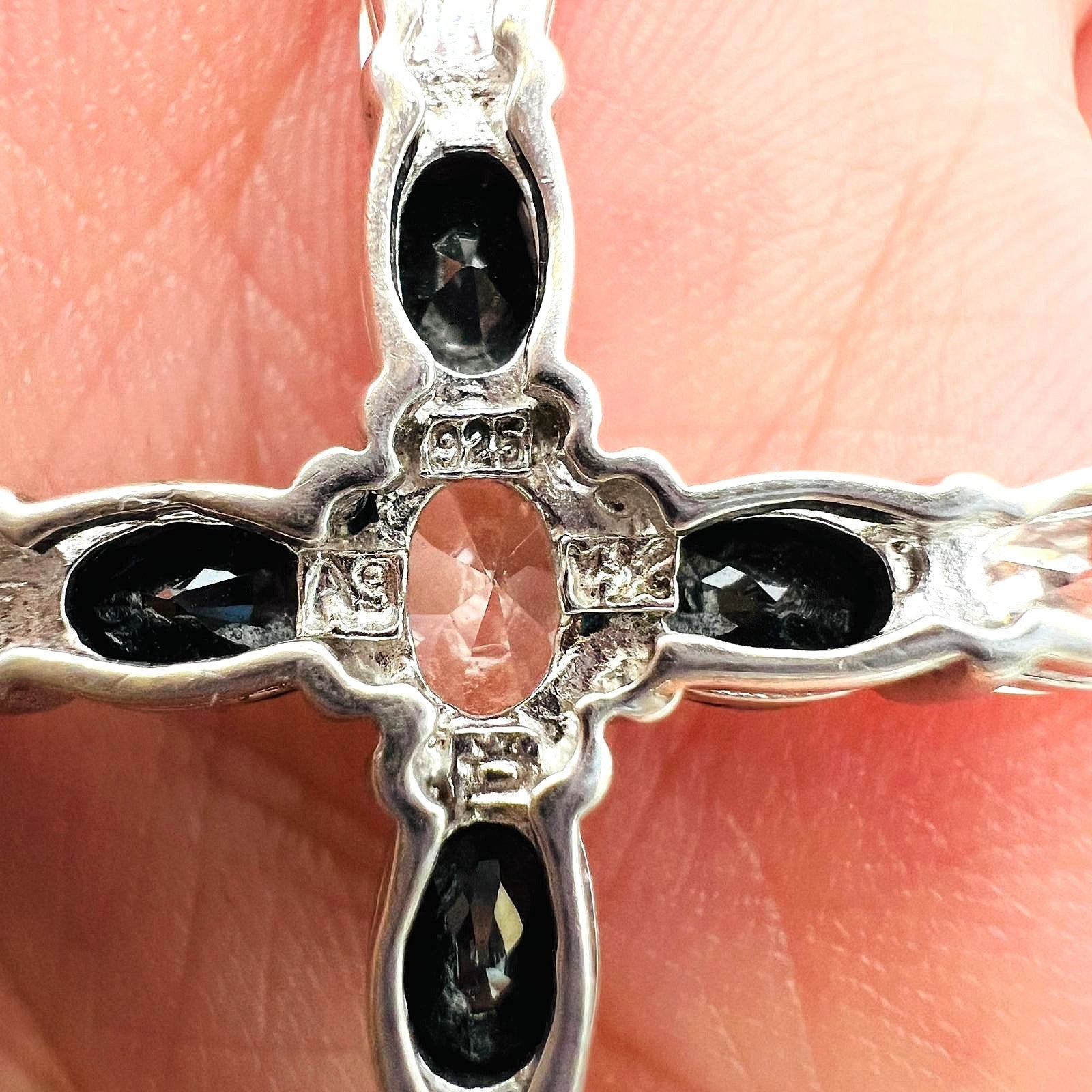 Großes XL Kreuz Anhänger 925 Silber 