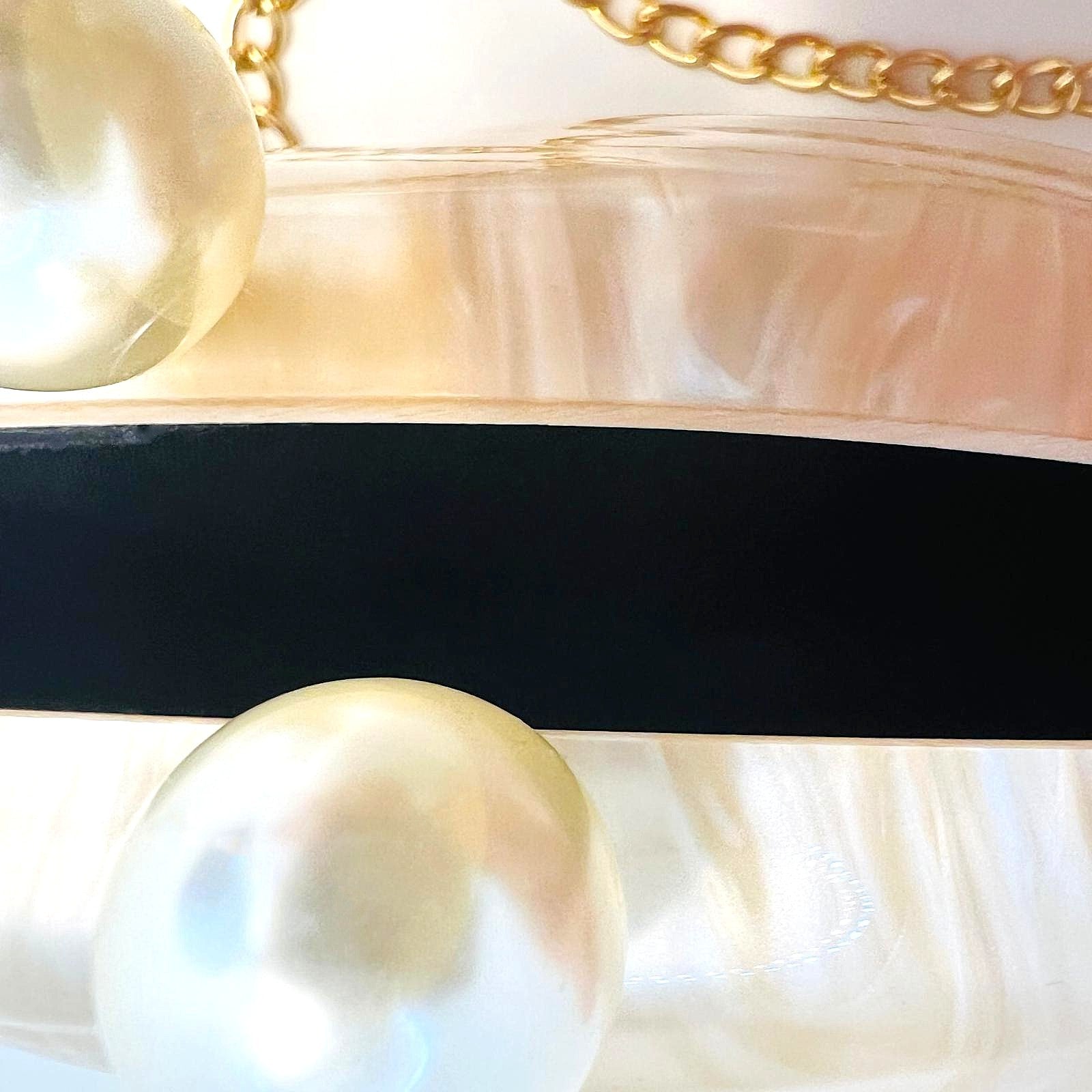 Luxus Perlmutt Clutch 