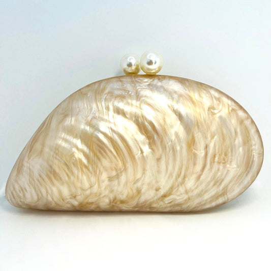Luxus Perlmutt Clutch 