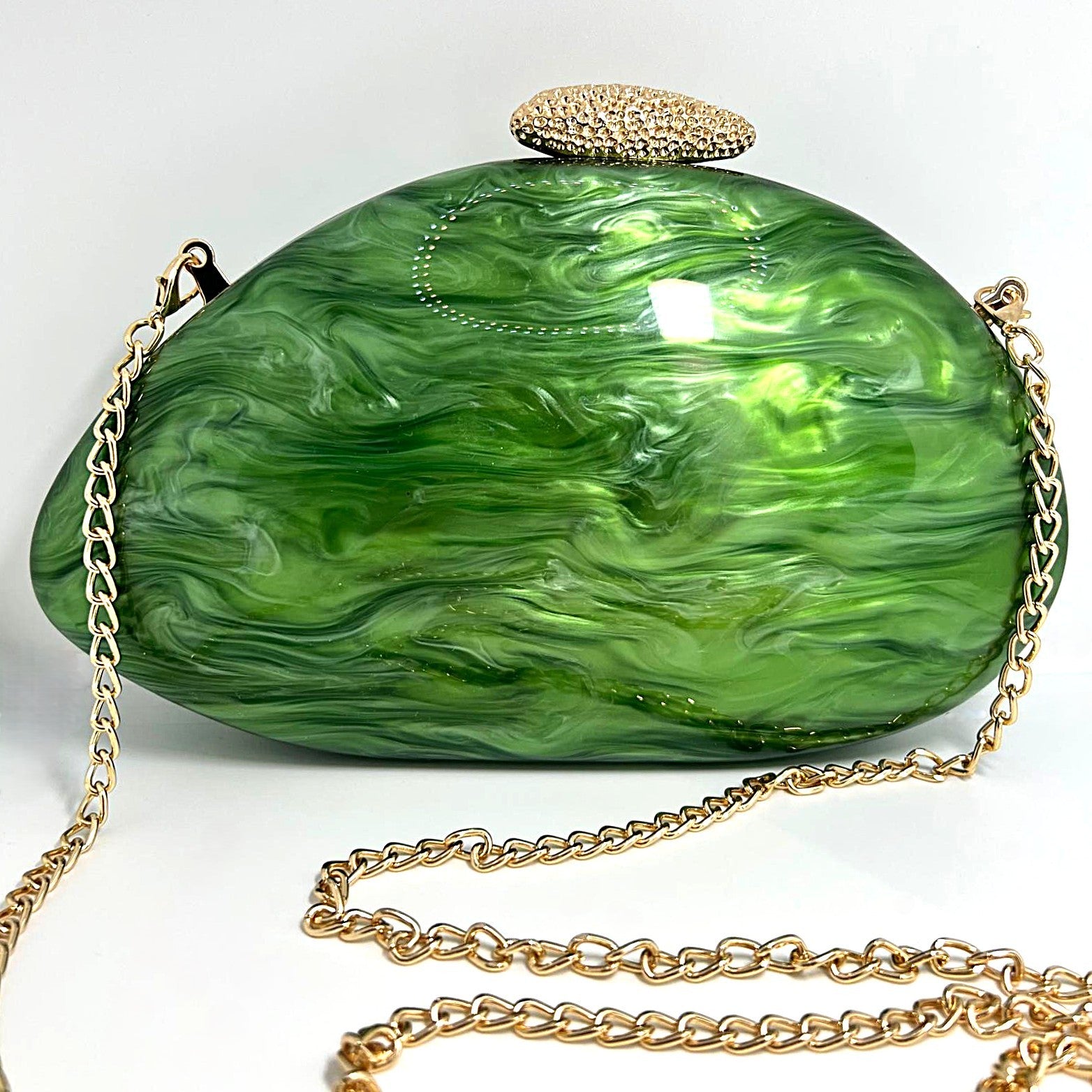 Luxury Green Clutch Bag 