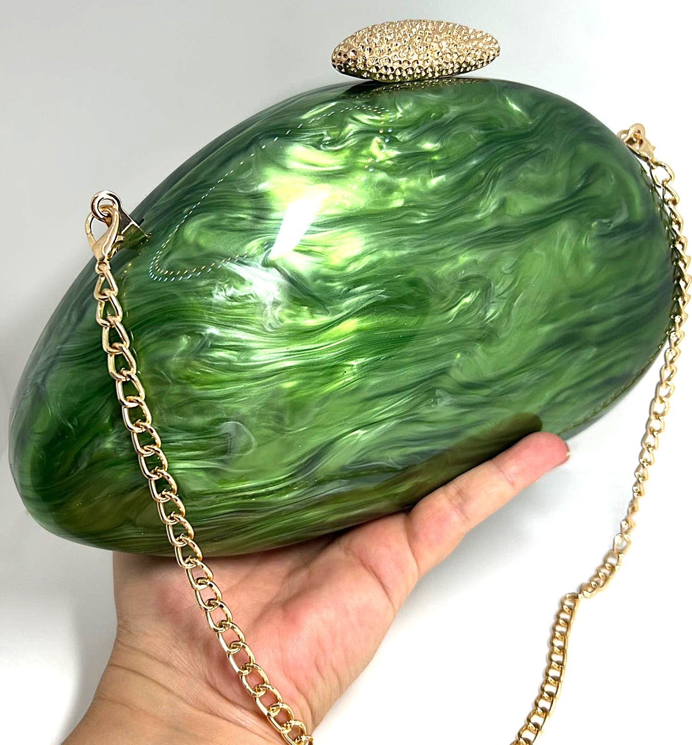 Luxury Green Clutch Bag 
