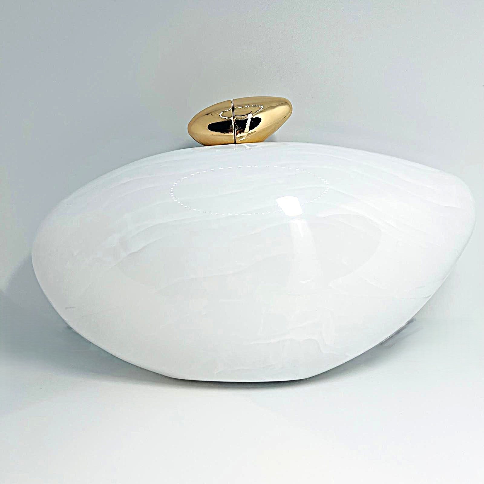 Luxury White Pearl Effect Clutch Bag