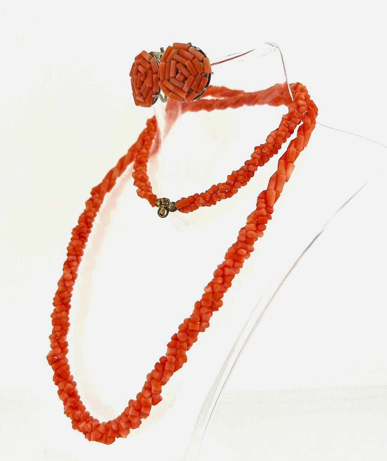 Korallen Schmuck Set