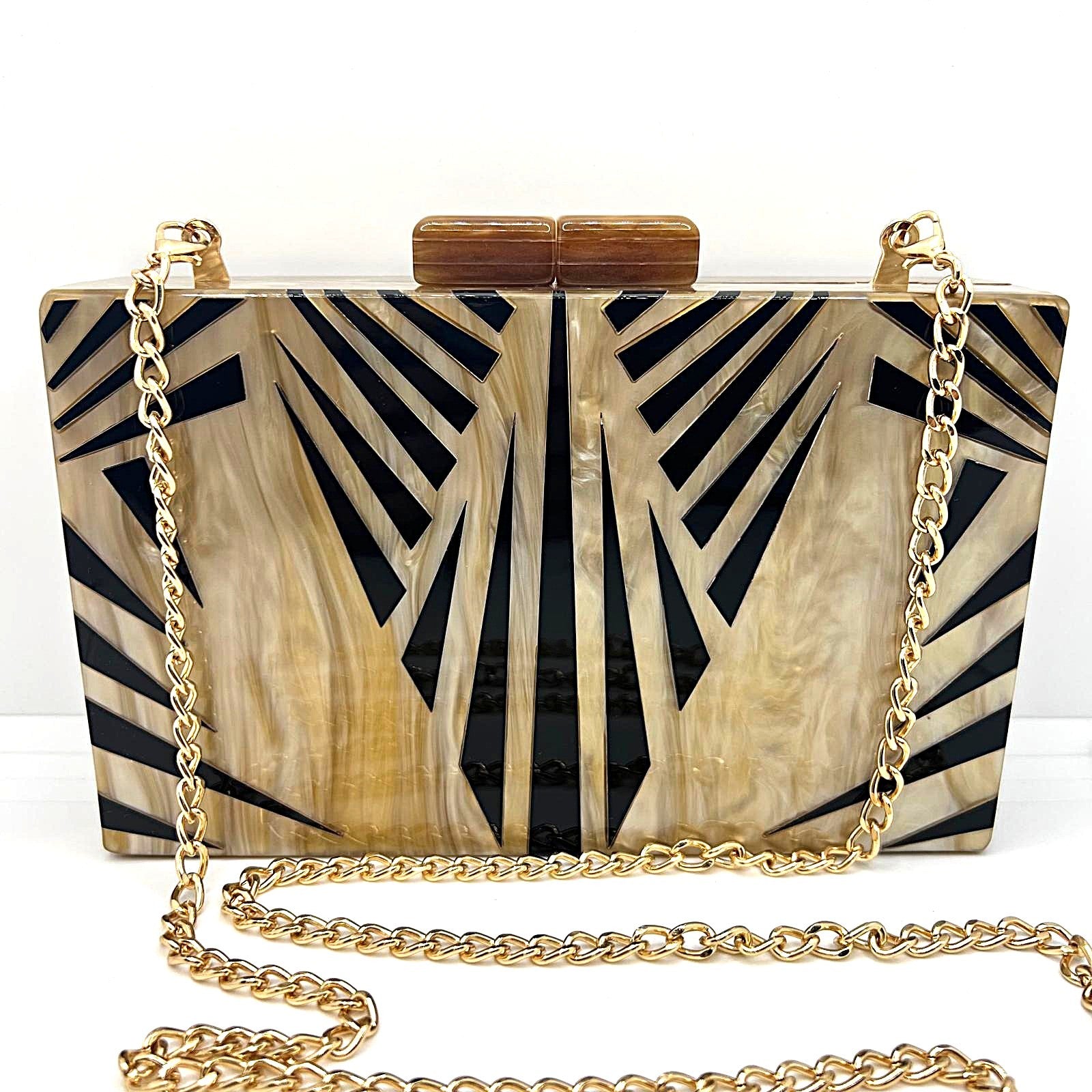 Luxuriöse Box Clutch Acryl 