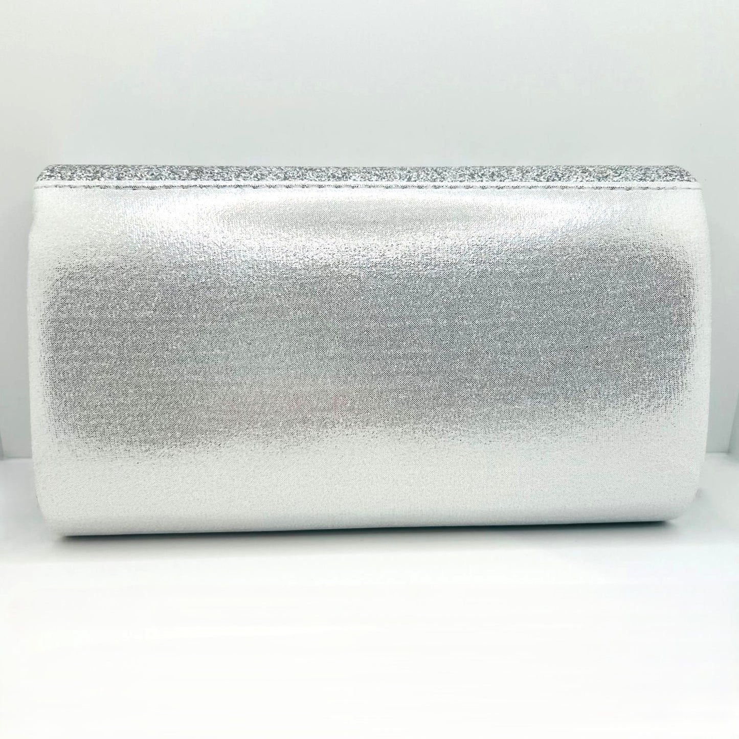 Luxuriöse silberne Glitzer Clutch 