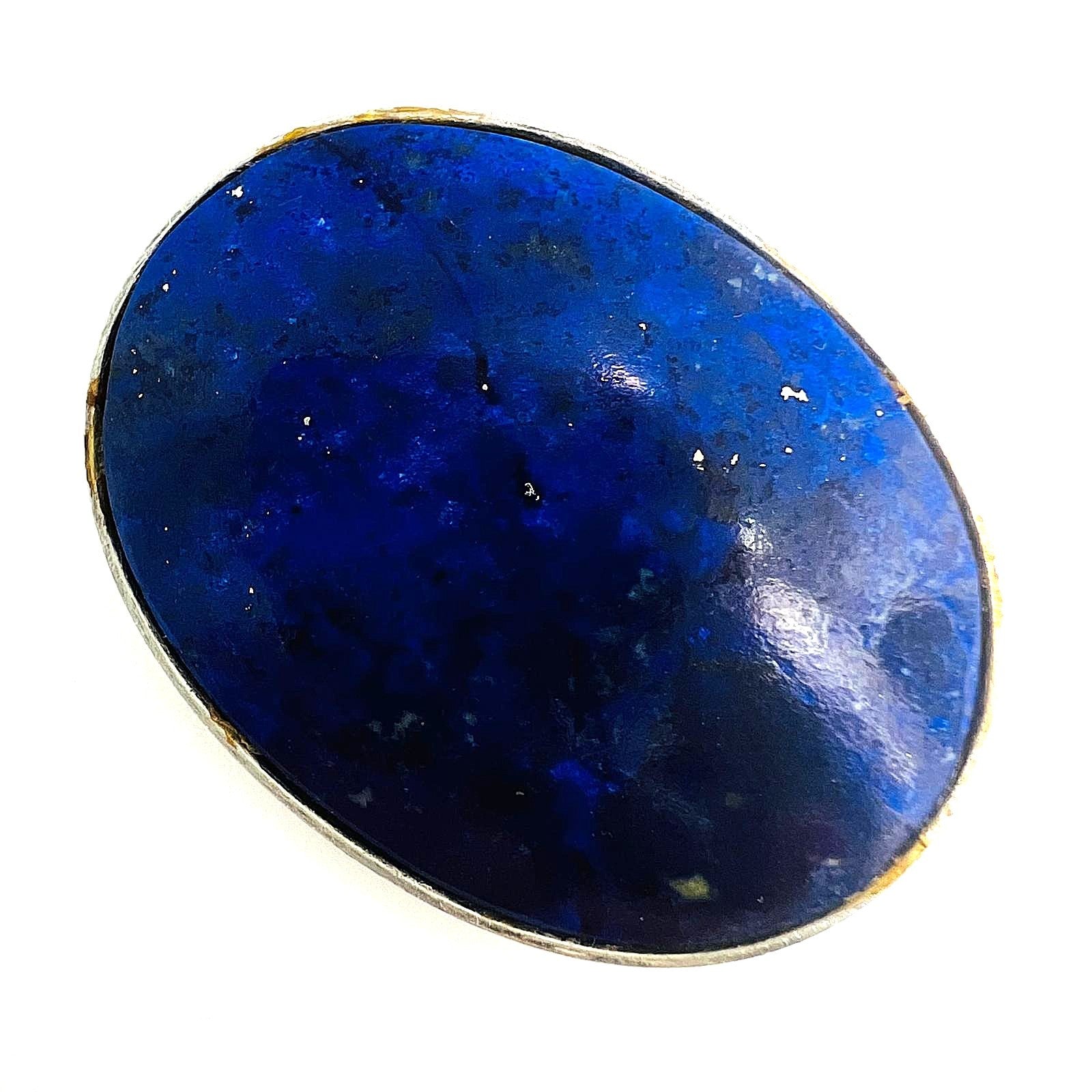 Brosche mit großem Lapislazuli