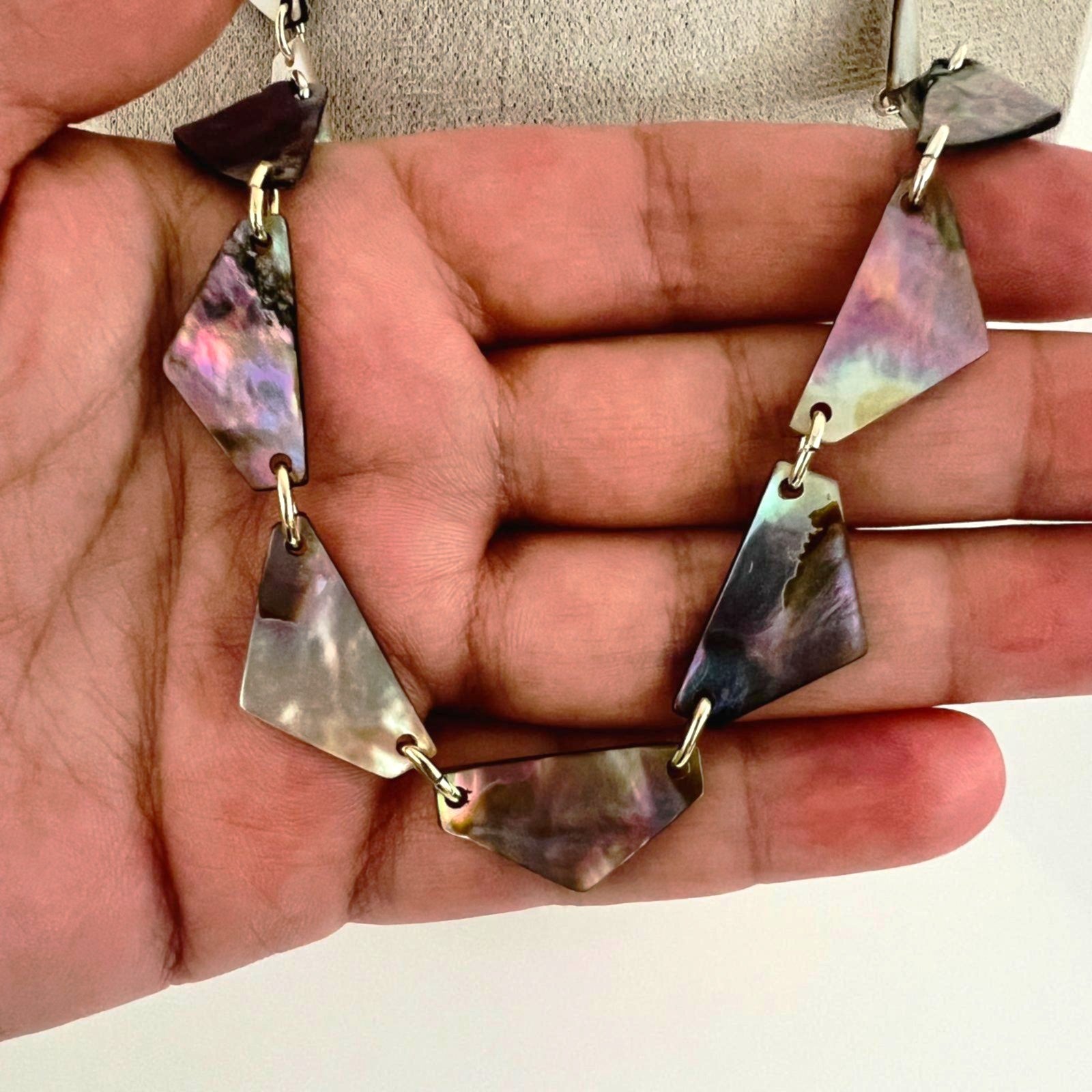 Vintage Perlmutt Kette 