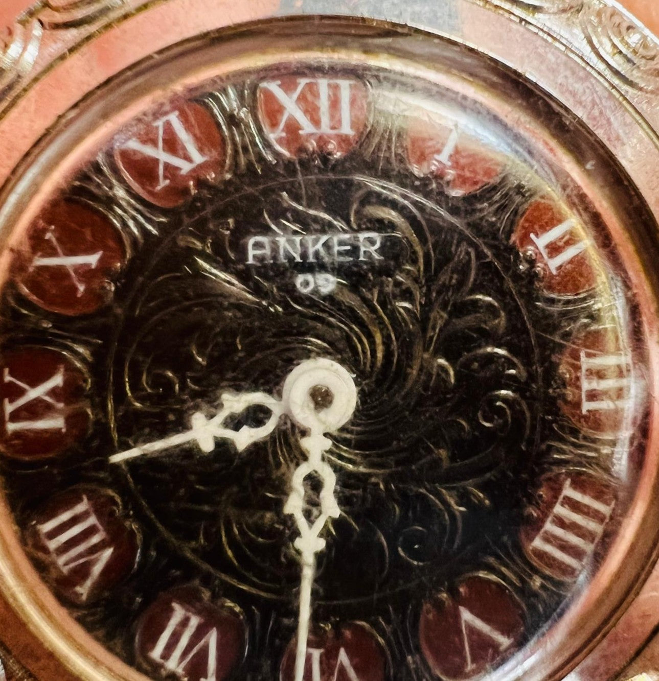 Vintage Anker Anhänger Taschenuhr 