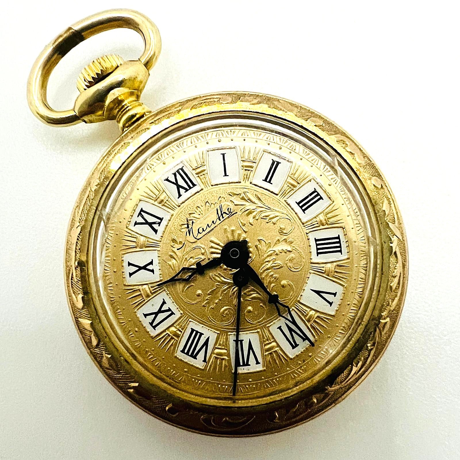 Vintage Manthe Taschenuhr 
