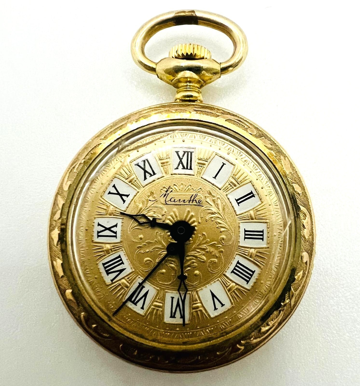 Vintage Manthe Taschenuhr 
