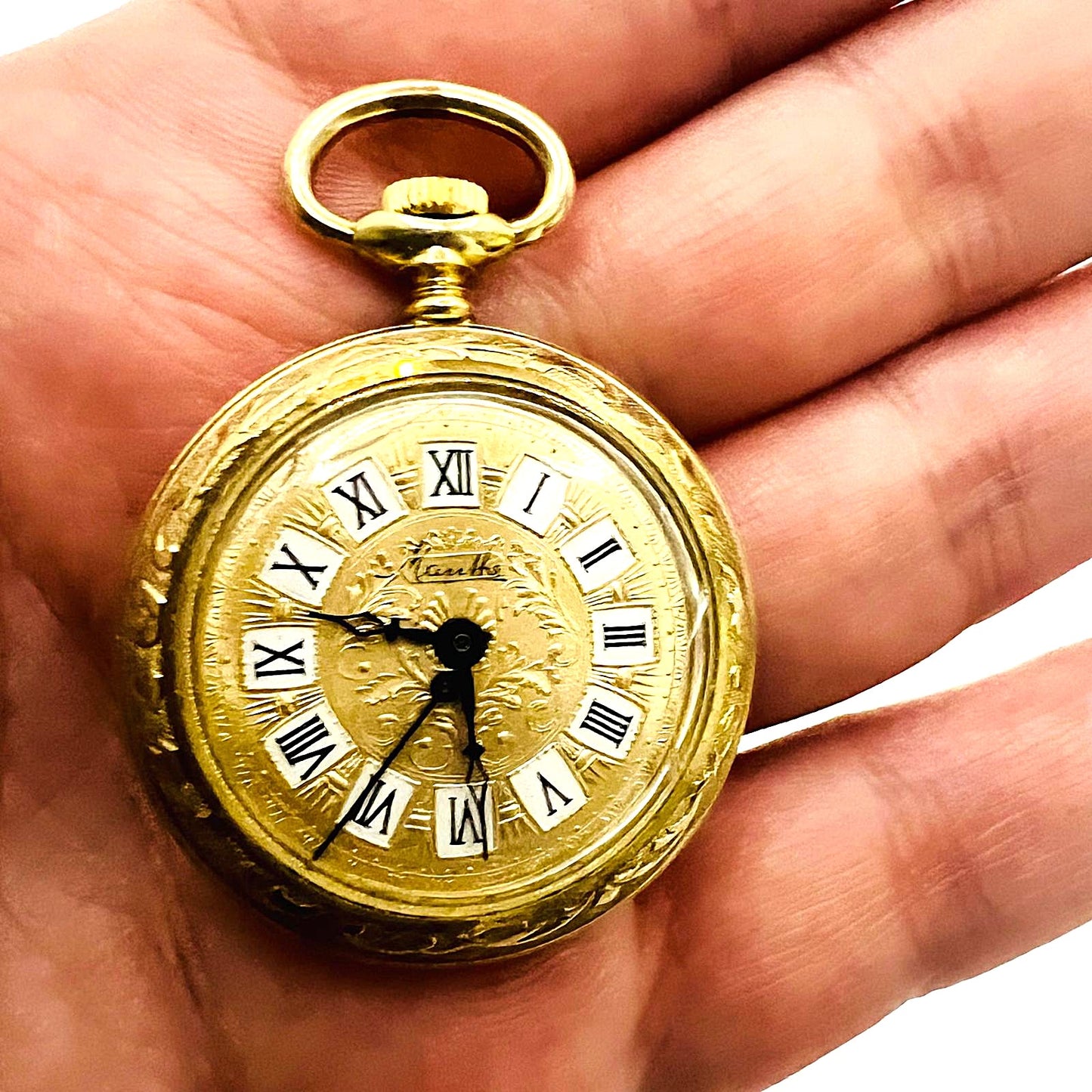 Vintage Manthe Taschenuhr 