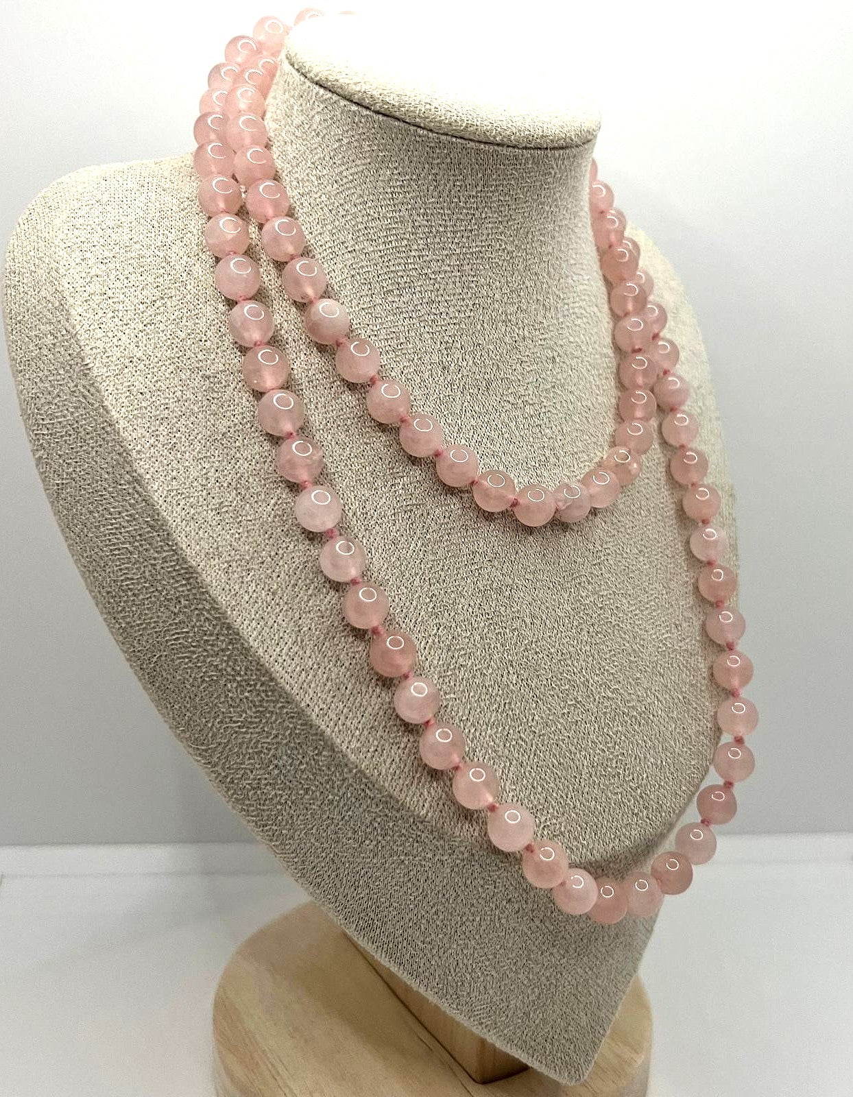 Vintage Rosenquarz Kette