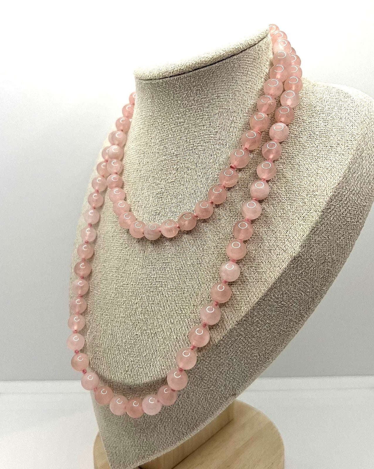 Vintage Rosenquarz Kette