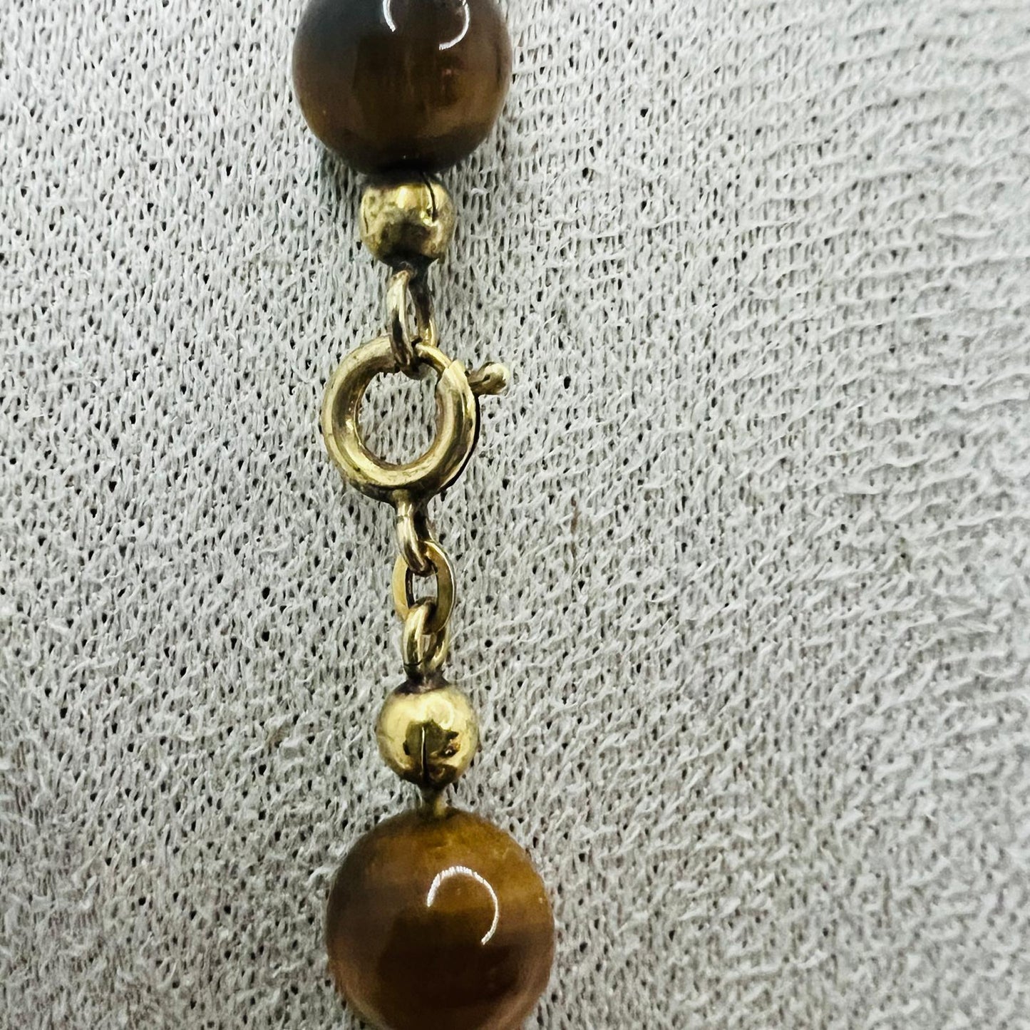 Vintage Tigerauge Kette 
