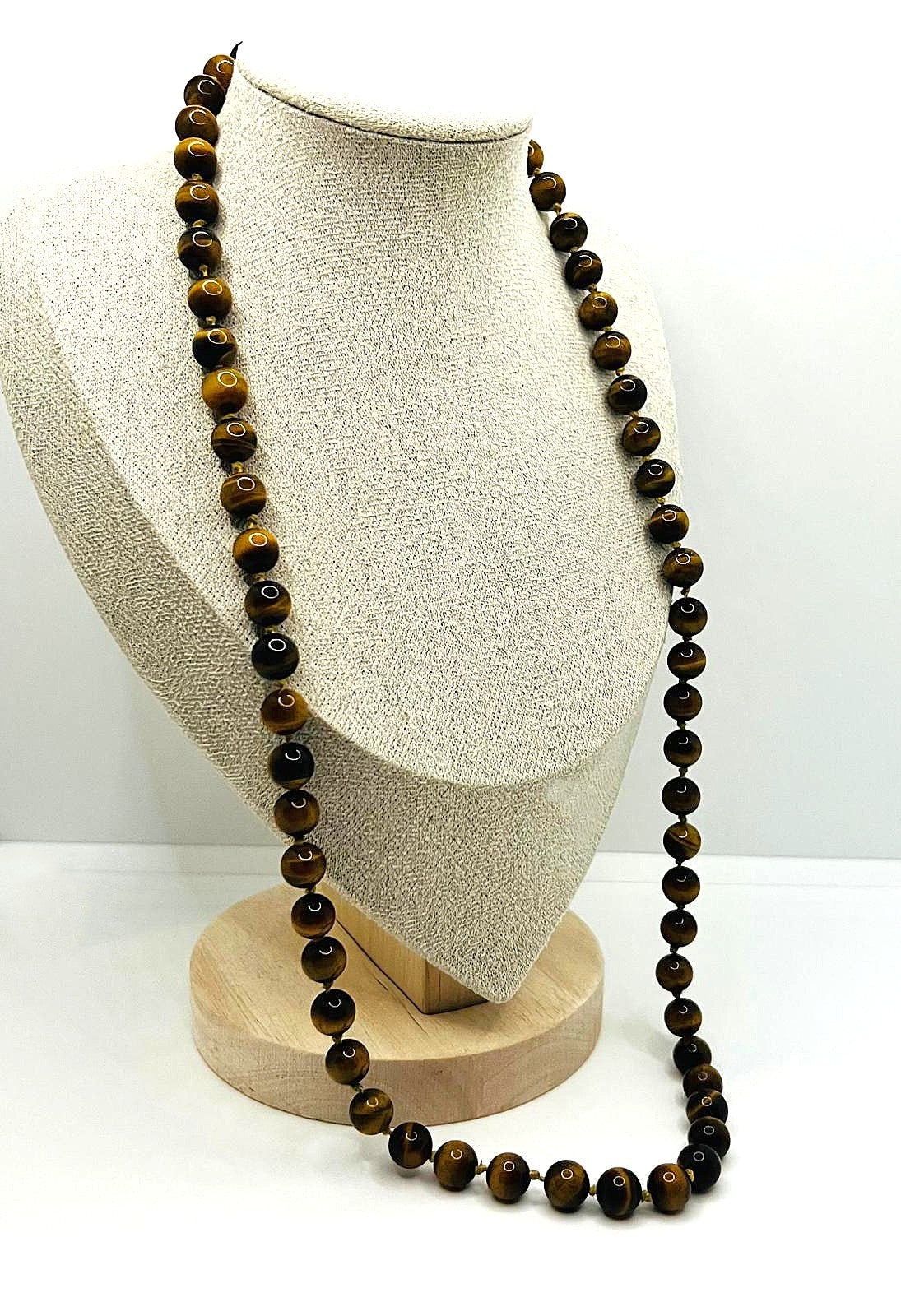 Vintage Tigerauge Kette 