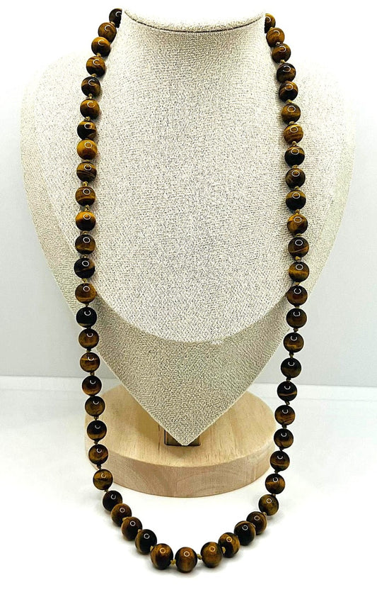 Vintage Tigerauge Kette 