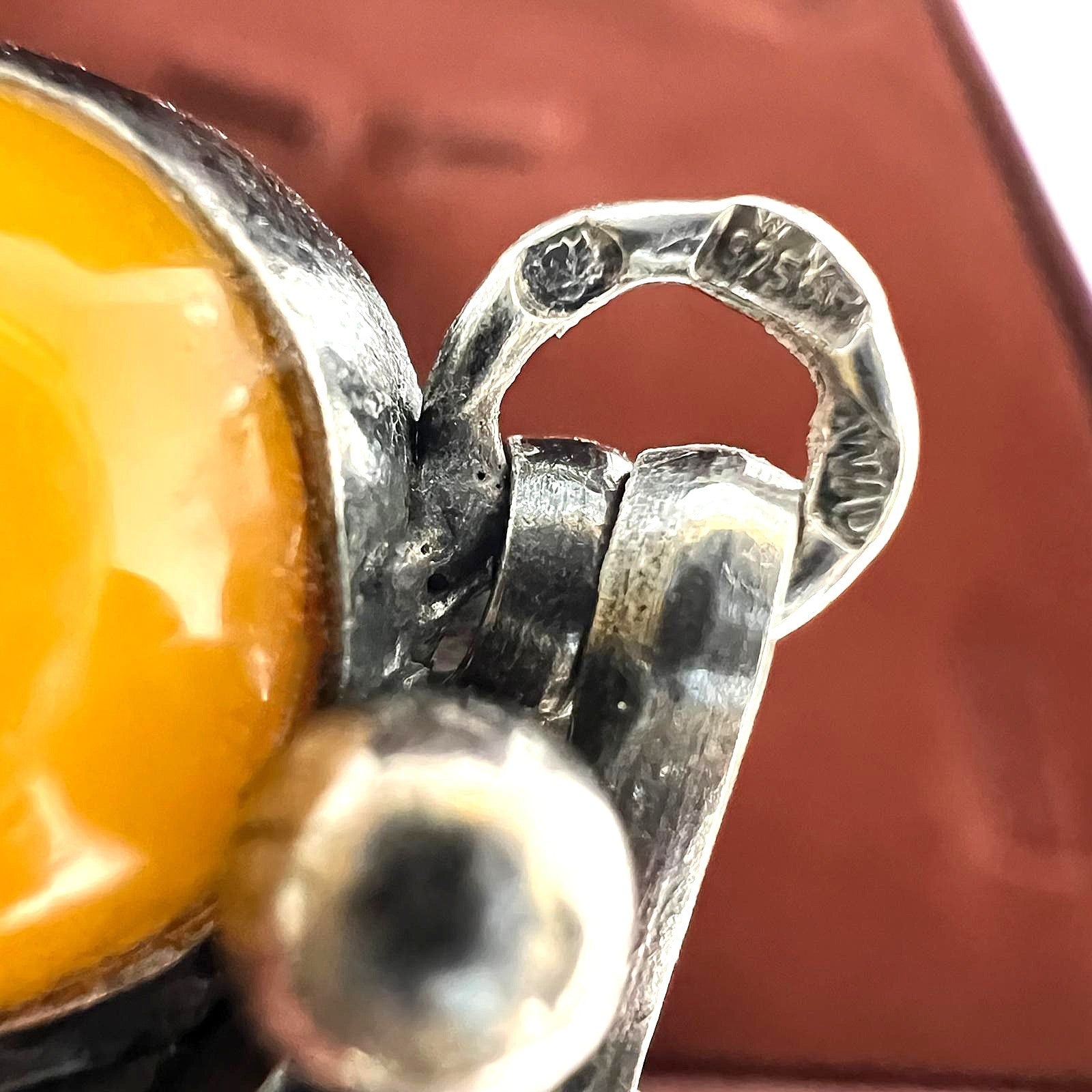 Jugendstil Bernstein Kette