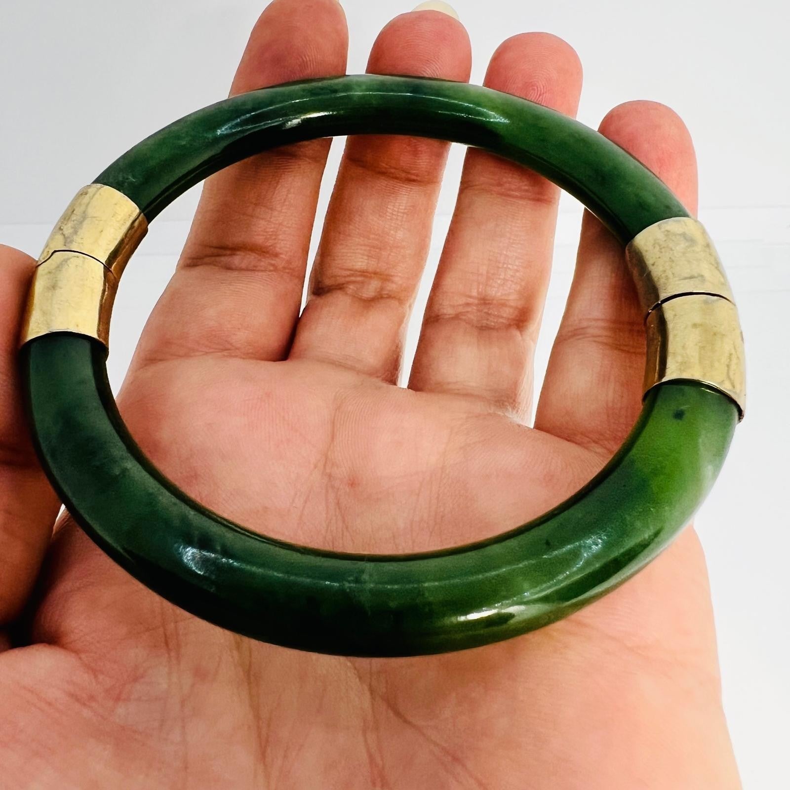 Vintage Jade Armreif 