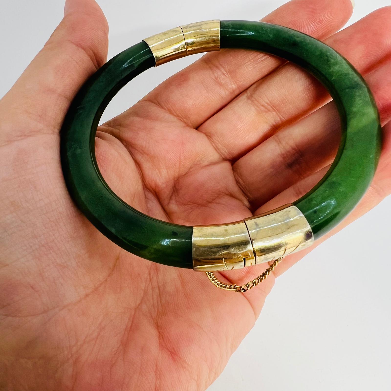 Vintage Jade Armreif 