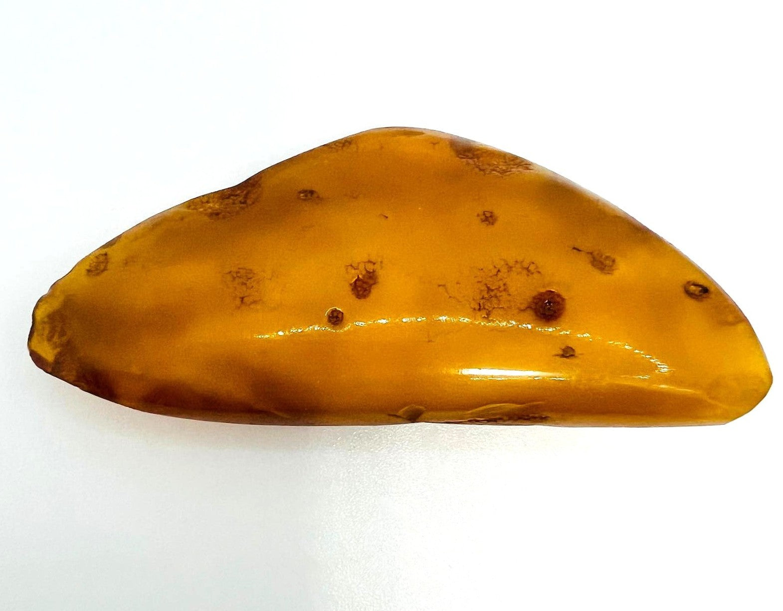 XXL Bernstein Brosche Butterscotch 