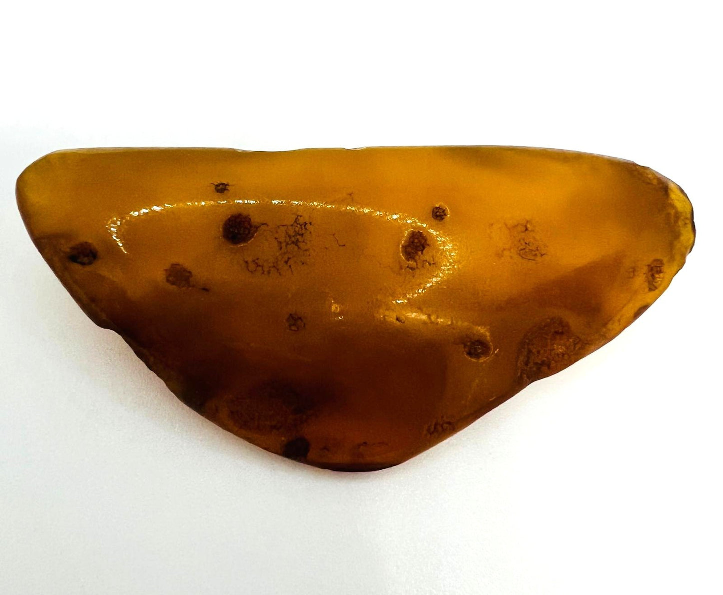 XXL Bernstein Brosche Butterscotch 