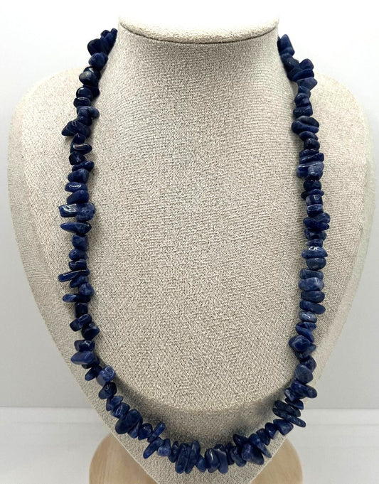 Echte Lapis Lazuli Splitterkette 