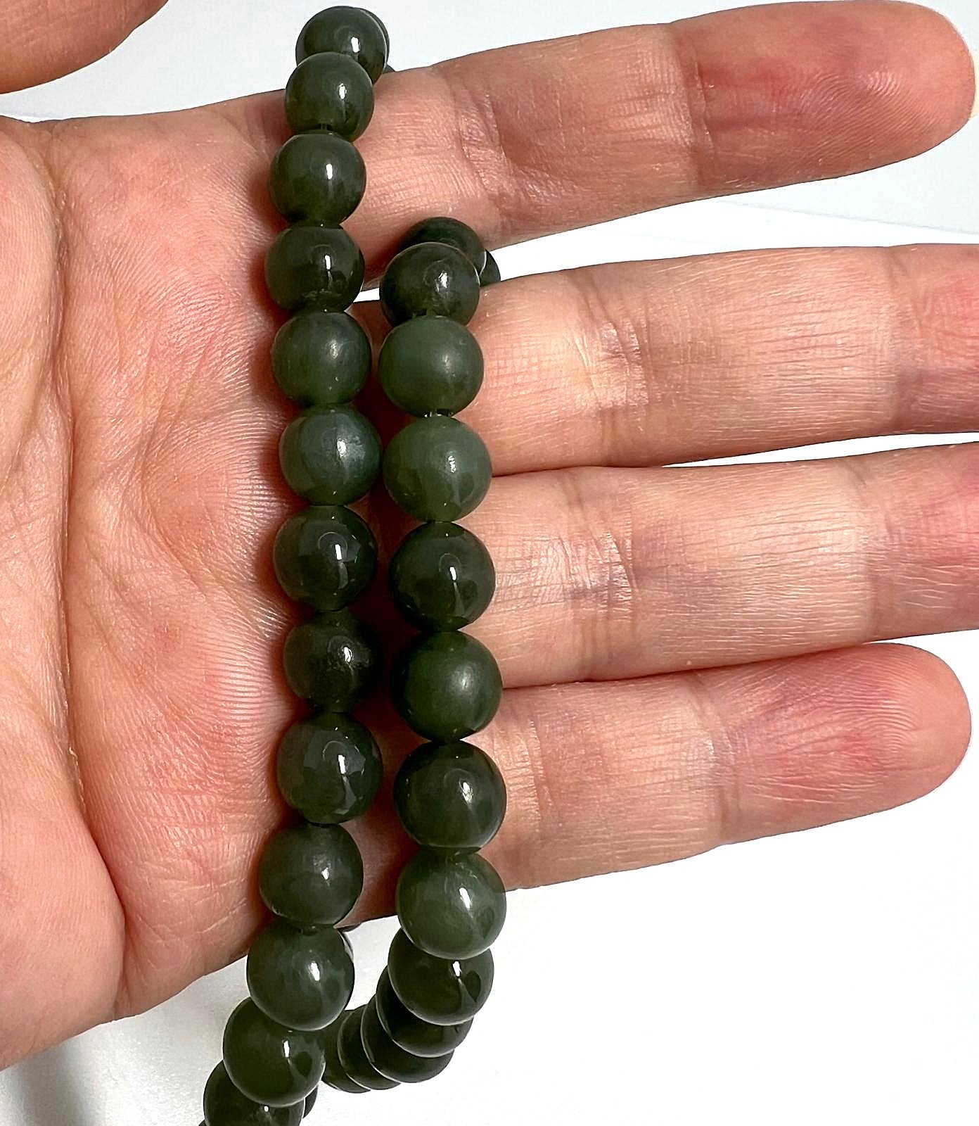 Vintage Jade Perlen Collier