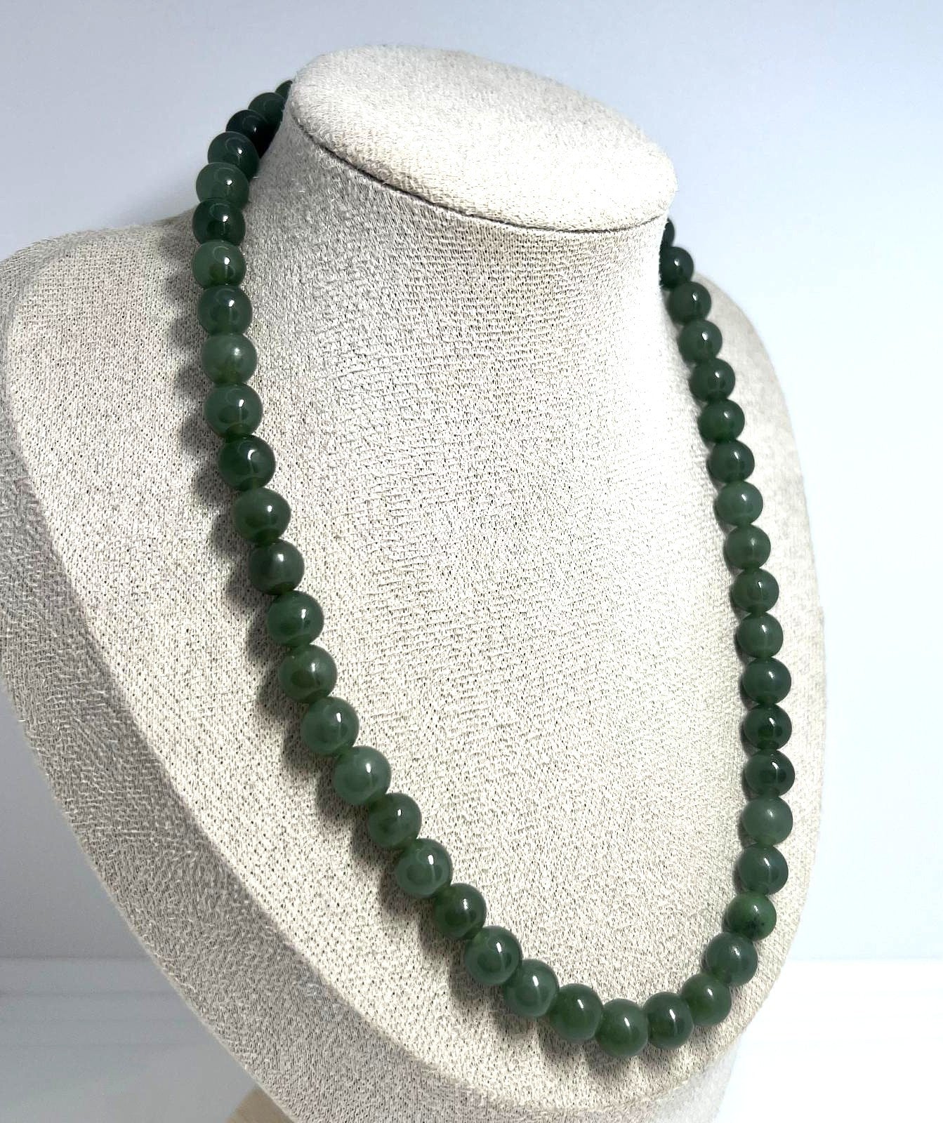 Vintage Jade Perlen Collier