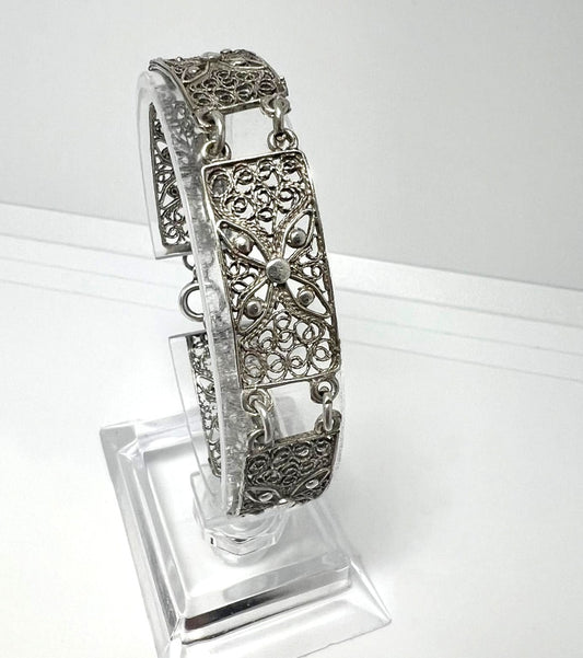 Antikes Silber Filigran Armband 