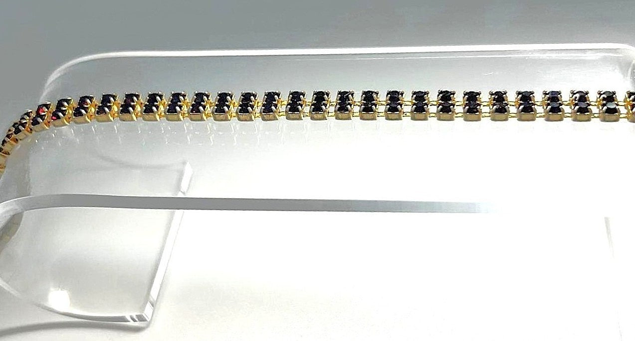 Antikes vergoldetes Granat Armband 