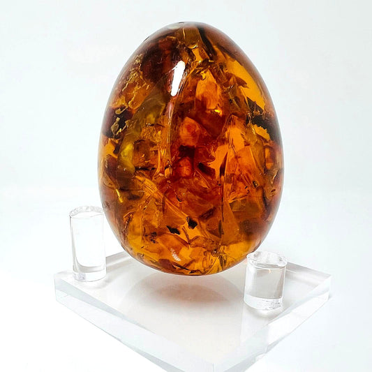 Massives Naturbernstein-Ei 67,5 g