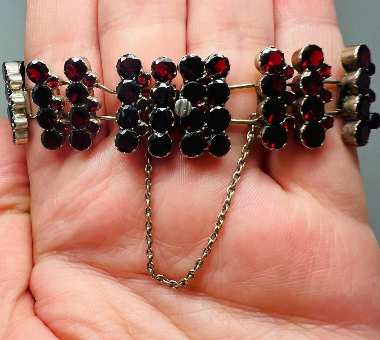 Viktorianisches Böhmisches Granat Armband 