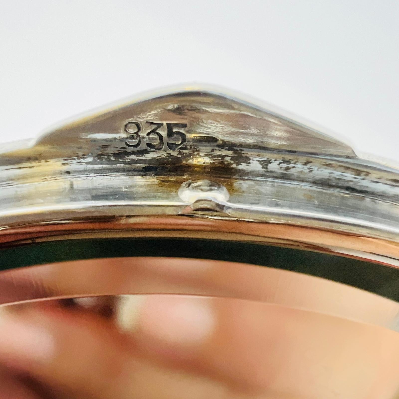 Art Déco Puderdose 835 Silber